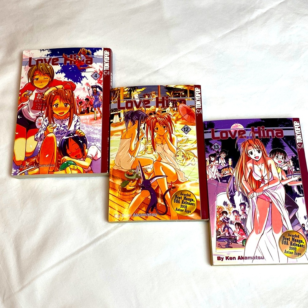 Fun novel comic Manga paperbacks. These are book 4, 12 and 13. Tokyopop